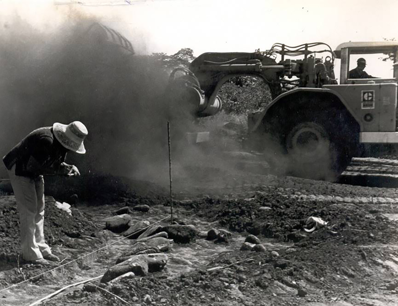 Rescate arqueológico en CENADA, Barreal de Heredia, 1978