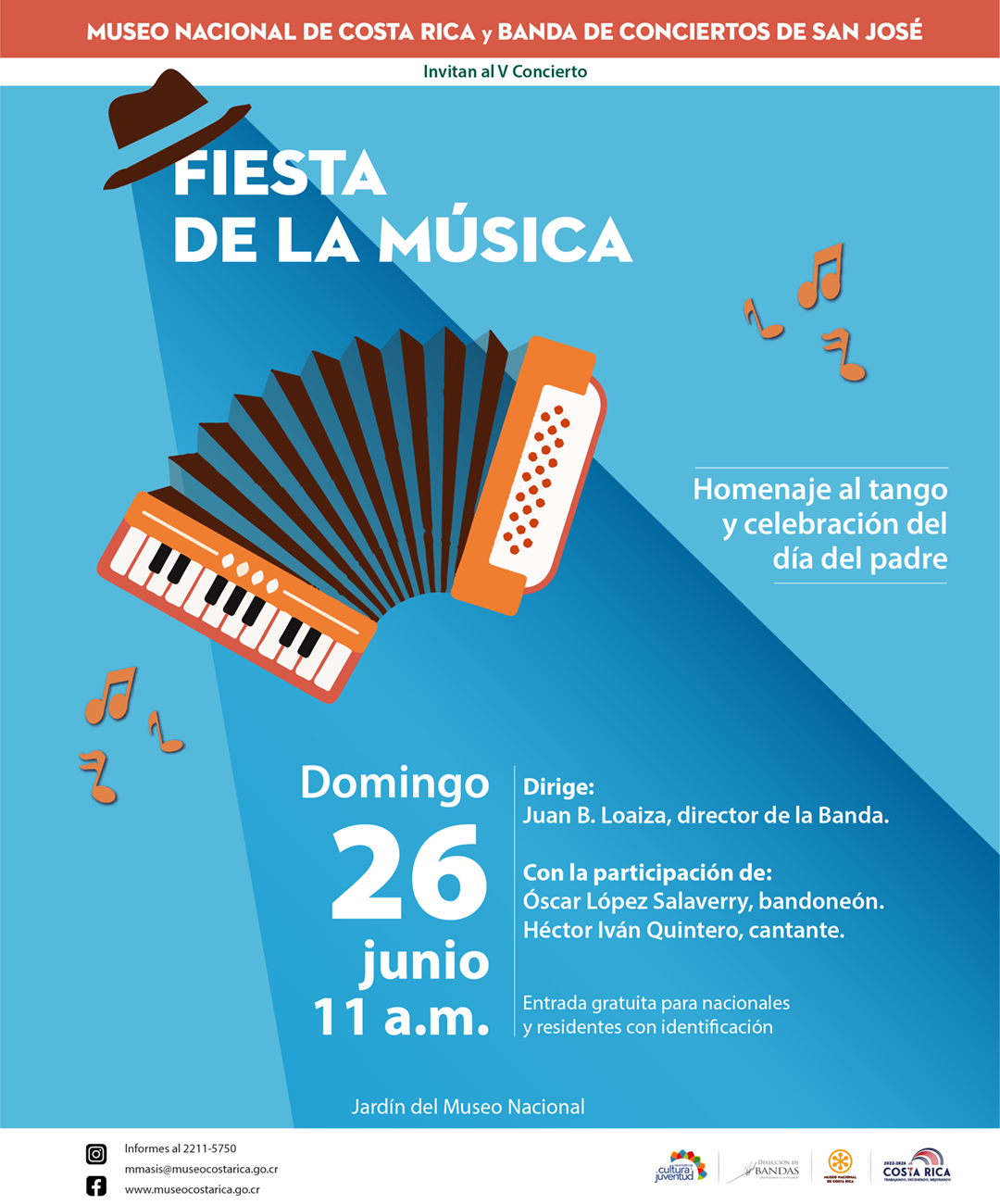 Concierto Fiesta de la Música en el Museo Nacional de Costa Rica