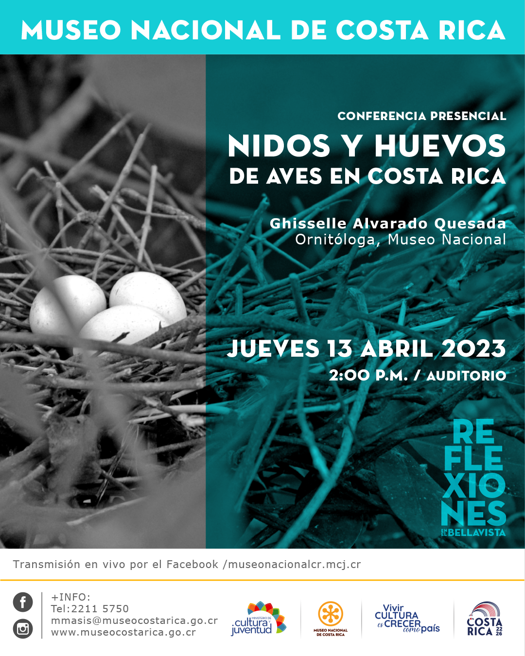 Conferencia: Nidos y huevos de aves en Costa Rica