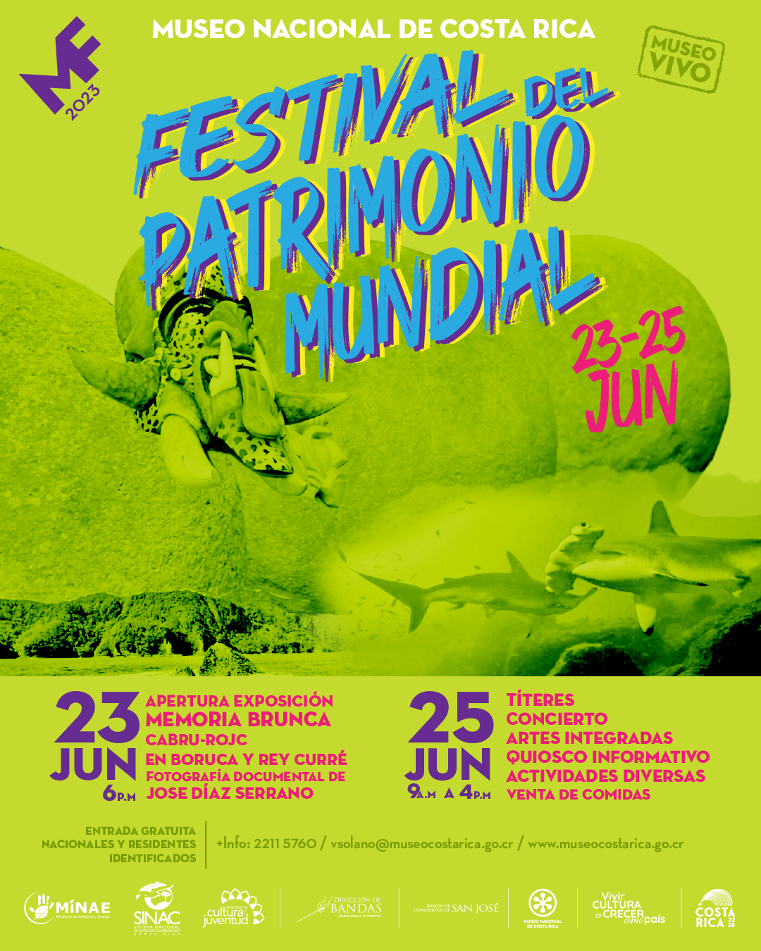 Festival del Patrimonio Mundial - Museo Nacional de Costa Rica 2023