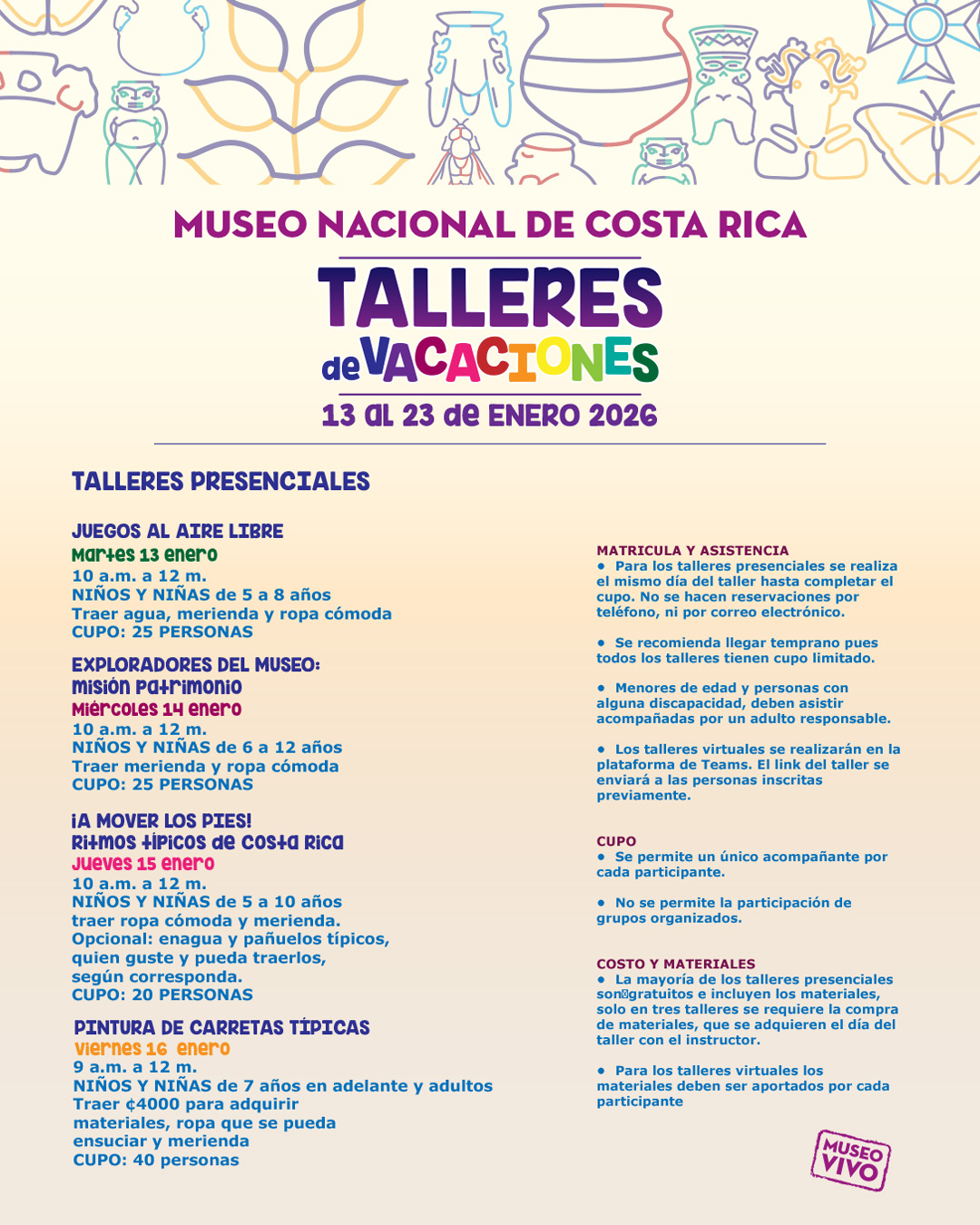 Talleres Enero 2026 Primera Semana