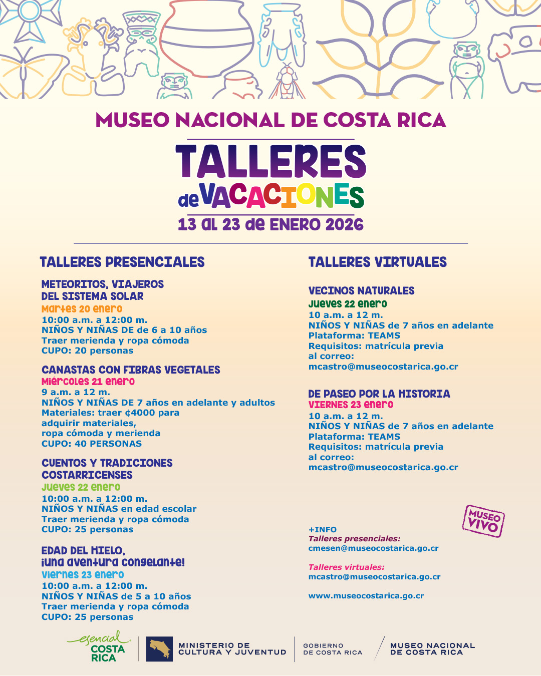 Talleres Enero 2026 Segunda Semana