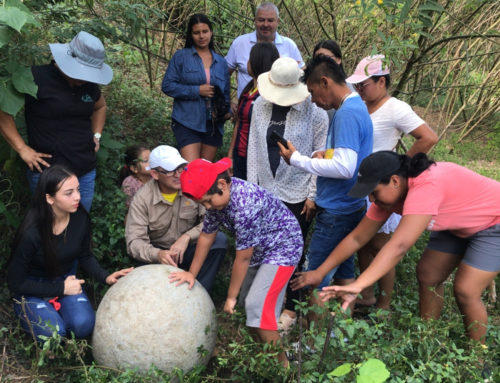 Trabajo comunitario en el rescate de una esfera