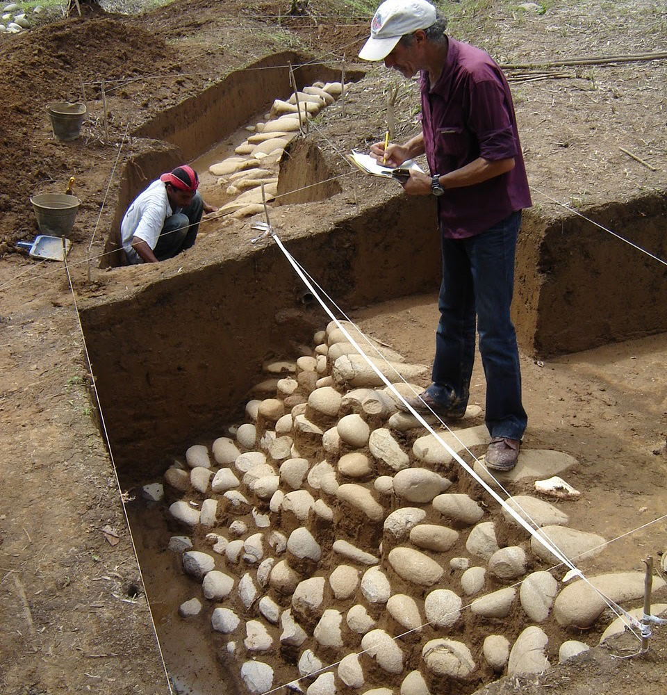 Muro de contención de montículos