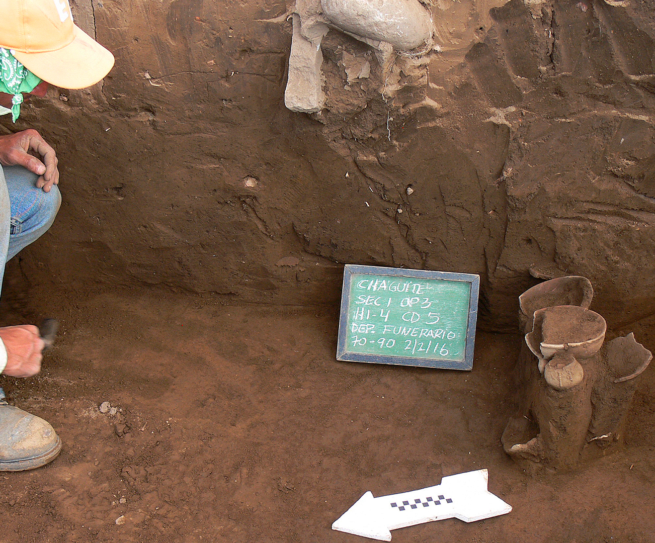 Sepultura 216 del sitio arqueológico Chagüite