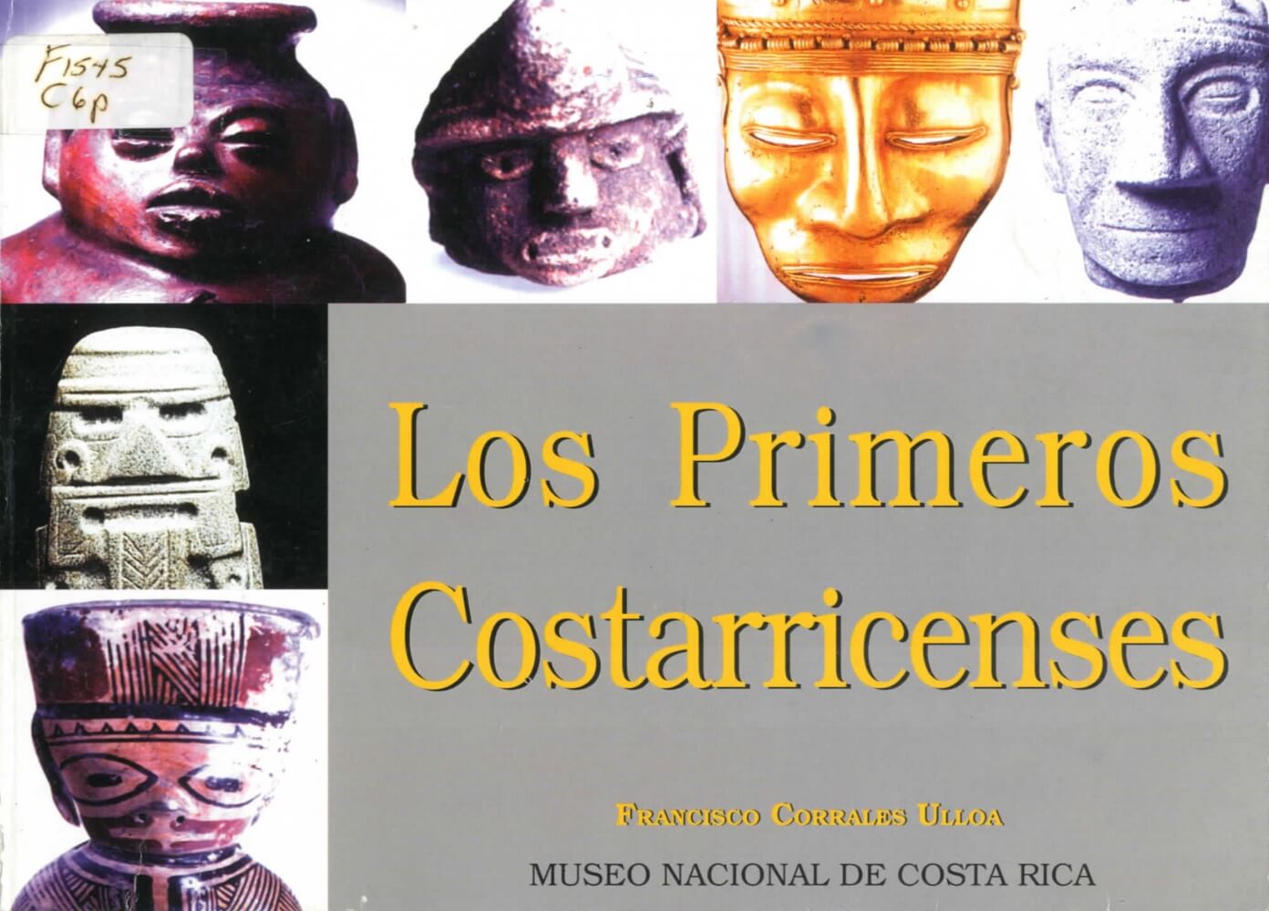 Libro Los primeros costarricenses Portada