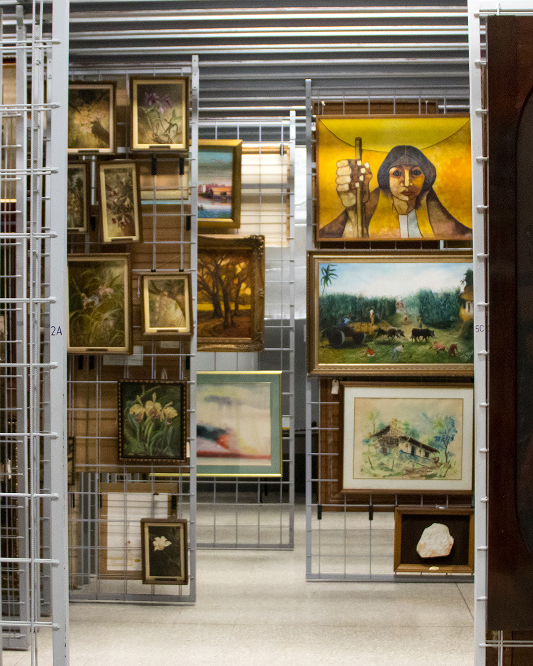 Depósito colecciones de arte del Museo Nacional de Costa Rica