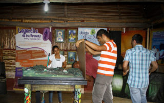 Montaje museográfico del Museo de la Comunidad Boruca.